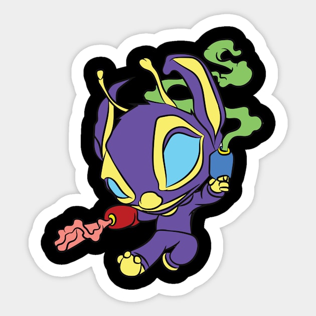 Graffiti Character Sticker by James P. Manning